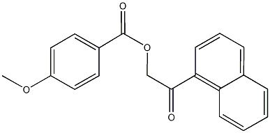 2-(1-naphthyl)-2-oxoethyl 4-methoxybenzoate Struktur