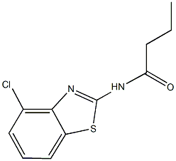 N-(4-chloro-1,3-benzothiazol-2-yl)butanamide Struktur