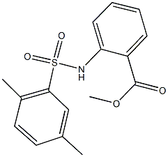 methyl 2-{[(2,5-dimethylphenyl)sulfonyl]amino}benzoate Struktur