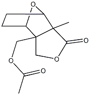 (6-methyl-5-oxo-4,10-dioxatricyclo[5.2.1.0~2,6~]dec-2-yl)methyl acetate Struktur