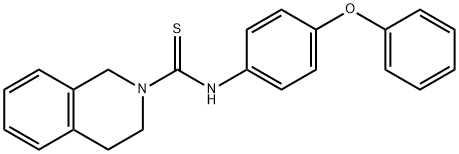 N-(4-phenoxyphenyl)-3,4-dihydroisoquinoline-2(1H)-carbothioamide Struktur