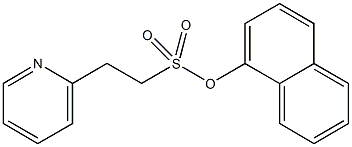 1-naphthyl 2-pyridin-2-ylethanesulfonate Struktur