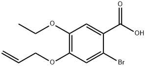 4-(allyloxy)-2-bromo-5-ethoxybenzoic acid Struktur