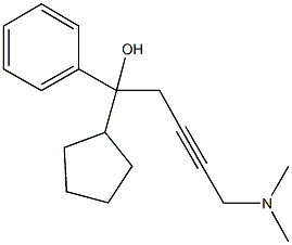 1-cyclopentyl-5-(dimethylamino)-1-phenyl-3-pentyn-1-ol Struktur