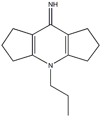 4-propyl-2,3,4,5,6,7-hexahydrodicyclopenta[b,e]pyridin-8(1H)-imine Struktur