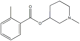 1-methyl-3-piperidinyl 2-methylbenzoate Struktur