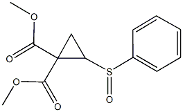 dimethyl 2-(phenylsulfinyl)-1,1-cyclopropanedicarboxylate Struktur