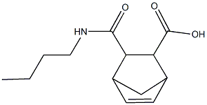 3-[(butylamino)carbonyl]bicyclo[2.2.1]hept-5-ene-2-carboxylic acid Struktur