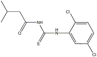 N-(2,5-dichlorophenyl)-N'-(3-methylbutanoyl)thiourea Struktur