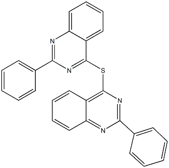 2-phenyl-4-[(2-phenylquinazolin-4-yl)sulfanyl]quinazoline Struktur