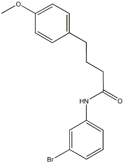 N-(3-bromophenyl)-4-[4-(methyloxy)phenyl]butanamide Struktur