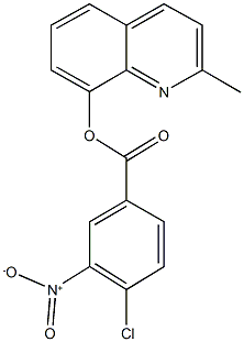 2-methylquinolin-8-yl 4-chloro-3-nitrobenzoate Struktur