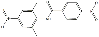 4-nitro-N-{4-nitro-2,6-dimethylphenyl}benzamide Struktur