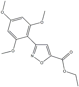 ethyl 3-(2,4,6-trimethoxyphenyl)isoxazole-5-carboxylate Struktur