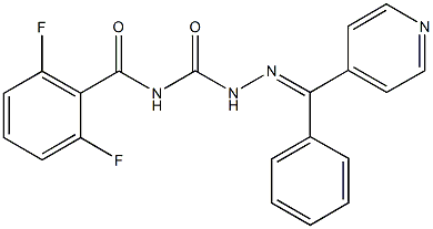 phenyl(4-pyridinyl)methanone N-(2,6-difluorobenzoyl)semicarbazone Struktur