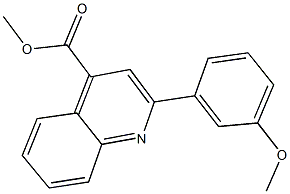 methyl 2-(3-methoxyphenyl)-4-quinolinecarboxylate Struktur