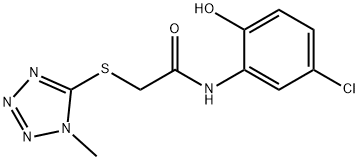 N-(5-chloro-2-hydroxyphenyl)-2-[(1-methyl-1H-tetraazol-5-yl)sulfanyl]acetamide Struktur