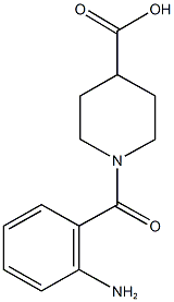 1-(2-aminobenzoyl)-4-piperidinecarboxylic acid Struktur