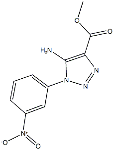 methyl 5-amino-1-{3-nitrophenyl}-1H-1,2,3-triazole-4-carboxylate Struktur