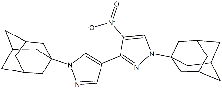 4-nitro-3,4'-bis[1-(1-adamantyl)-1H-pyrazole] Struktur