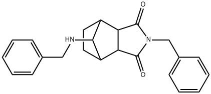 4-benzyl-10-(benzylamino)-4-azatricyclo[5.2.1.0~2,6~]decane-3,5-dione Struktur