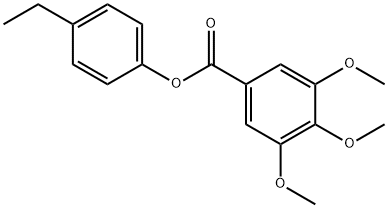 4-ethylphenyl 3,4,5-trimethoxybenzoate Struktur