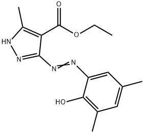 ethyl 5-[(2-hydroxy-3,5-dimethylphenyl)diazenyl]-3-methyl-1H-pyrazole-4-carboxylate Struktur