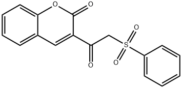 3-[(phenylsulfonyl)acetyl]-2H-chromen-2-one Struktur