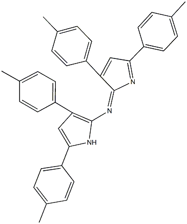 N-[3,5-bis(4-methylphenyl)-1H-pyrrol-2-yl]-N-[3,5-bis(4-methylphenyl)-2H-pyrrol-2-ylidene]amine Struktur