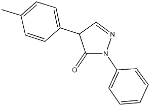 4-(4-methylphenyl)-2-phenyl-2,4-dihydro-3H-pyrazol-3-one Struktur