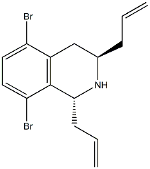 1,3-diallyl-5,8-dibromo-1,2,3,4-tetrahydroisoquinoline Struktur