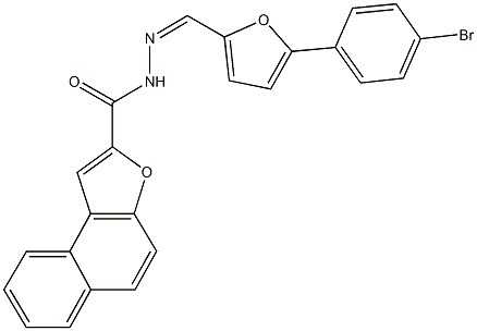 N'-{[5-(4-bromophenyl)-2-furyl]methylene}naphtho[2,1-b]furan-2-carbohydrazide Struktur