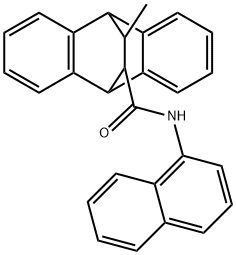 16-methyl-N-(1-naphthyl)tetracyclo[6.6.2.0~2,7~.0~9,14~]hexadeca-2,4,6,9,11,13-hexaene-15-carboxamide Struktur