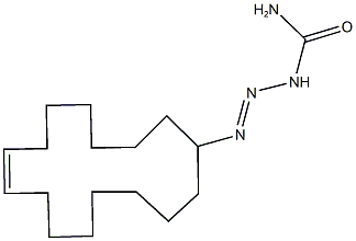 3-(8-cyclohexadecen-1-yl)-2-triazene-1-carboxamide Struktur