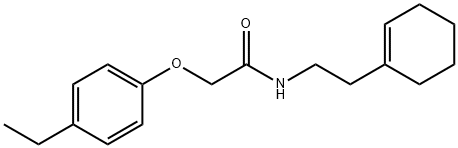 N-[2-(1-cyclohexen-1-yl)ethyl]-2-(4-ethylphenoxy)acetamide Structure