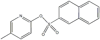 5-methyl-2-pyridinyl 2-naphthalenesulfonate Struktur