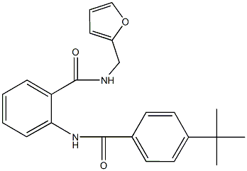 2-[(4-tert-butylbenzoyl)amino]-N-(2-furylmethyl)benzamide Struktur