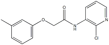 N-(2-chloro-3-pyridinyl)-2-(3-methylphenoxy)acetamide Struktur