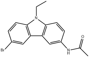 N-(6-bromo-9-ethyl-9H-carbazol-3-yl)acetamide Struktur