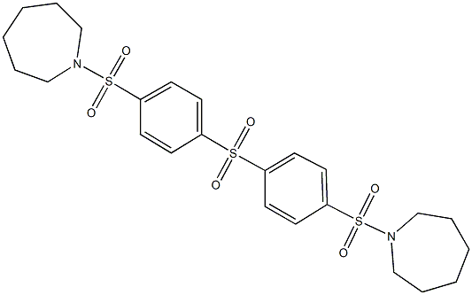 bis[4-(1-azepanylsulfonyl)phenyl] sulfone Struktur