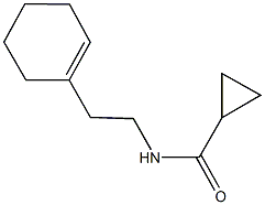 N-[2-(1-cyclohexen-1-yl)ethyl]cyclopropanecarboxamide Struktur