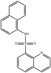 N-(1-naphthyl)-8-quinolinesulfonamide Struktur