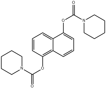 5-[(piperidin-1-ylcarbonyl)oxy]-1-naphthyl piperidine-1-carboxylate Struktur