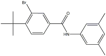 3-bromo-4-tert-butyl-N-(3,5-dimethylphenyl)benzamide Struktur