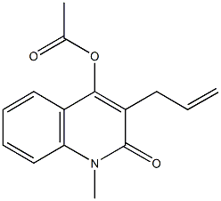 3-allyl-1-methyl-2-oxo-1,2-dihydro-4-quinolinyl acetate Struktur