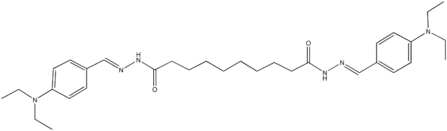 N'~1~,N'~10~-bis[4-(diethylamino)benzylidene]decanedihydrazide Struktur