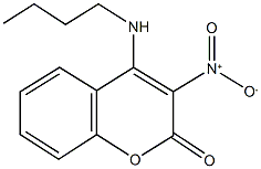 4-(butylamino)-3-nitro-2H-chromen-2-one Struktur