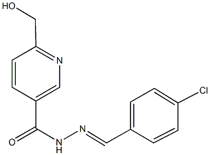 N'-(4-chlorobenzylidene)-6-(hydroxymethyl)nicotinohydrazide Struktur