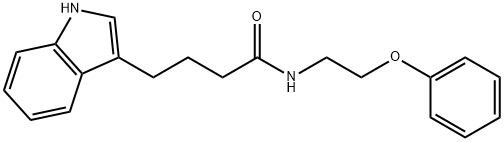 4-(1H-indol-3-yl)-N-(2-phenoxyethyl)butanamide Struktur