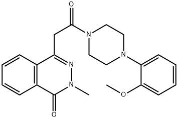 4-{2-[4-(2-methoxyphenyl)-1-piperazinyl]-2-oxoethyl}-2-methyl-1(2H)-phthalazinone Struktur